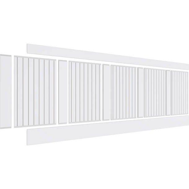 PCI Enterprises Framed Beadboard PVC Wainscot Paneling Kit Wayfair